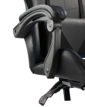 Ergonomiczny Obrotowy Fotel Gamingowy i Biurowy z Podnóżkiem Player (Czarny)