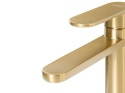 Beliani® COLHUE – Elegancka Złota Bateria Umywalkowa Sztorcowa (18 cm) – Wysokiej Jakości Mosiądz, Matowe Wykończenie