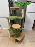 Smart Cat® Forest Oasis – Wysoki Drapak dla Kota Stylizowany na Drzewo ze Sztuczną Rośliną i Szczotką (49 x 48 x 152 cm)
