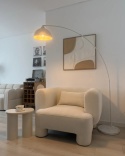 Beliani® CAGAYAN – Elegancka Duża Lampa Podłogowa Łukowa (170-200 cm) – Ciężka Marmurowa Podstawa