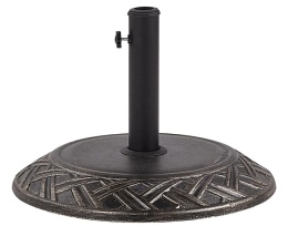 Beliani® CAPACI – Ciężka Okrągła Podstawa pod Parasol Ogrodowy 23 kg – Betonowa Mieszanka z Tworzywem