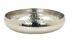Beliani® TANIS – Elegancka Metalowa Misa Dekoracyjna / Patera Okrągła (39 x 38 cm)