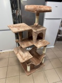 Smart Cat® Haven – Wielopoziomowy Drapak dla Kota z Hamakiem, Jaskinią i 2 Platformami Widokowymi (55 x 45 x 143 cm)