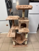 Smart Cat® Haven – Wielopoziomowy Drapak dla Kota z Hamakiem, Jaskinią i 2 Platformami Widokowymi (55 x 45 x 143 cm)
