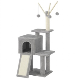 Smart Cat® Climb & Play – Ergonomiczny Drapak dla Kota z Rampą 2w1, Jaskinią i 3 Odłączanymi Wędkami