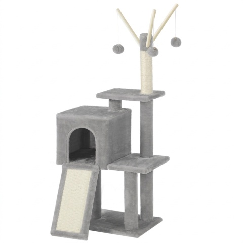 Smart Cat® Climb & Play – Ergonomiczny Drapak dla Kota z Rampą 2w1, Jaskinią i 3 Odłączanymi Wędkami