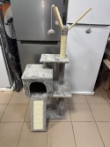 Smart Cat® Climb & Play – Ergonomiczny Drapak dla Kota z Rampą 2w1, Jaskinią i 3 Odłączanymi Wędkami