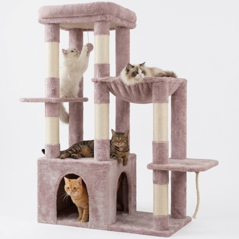 Smart Cat® Mega Stability – Ultra Stabilny 4-Poziomowy Drapak dla Kota z