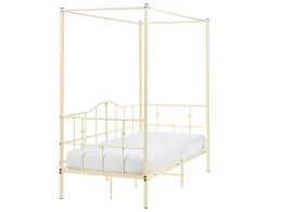 Beliani® ARTONNE – Eleganckie Metalowe Łóżko z Baldachimem (90 x 200 cm / 207 x 96 x 193 cm)
