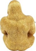KARE Design® Gorilla Butler – Designerska Złota Figurka Dekoracyjna z Tacą (28,5 x 32 x 37 cm)