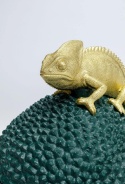 KARE Design® Deco Box Chameleon – Designerska Puszka / Pojemnik Dekoracyjny z Pokrywką (25 x 25 x 34 cm)