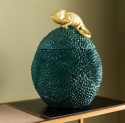 KARE Design® Deco Box Chameleon – Designerska Puszka / Pojemnik Dekoracyjny z Pokrywką (25 x 25 x 34 cm)