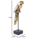 KARE Design® Mirrored Parrot – Egzotyczny Obiekt Dekoracyjny / Lustrzana Figurka Papugi XL (15 x 14 x 53 cm)