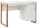 Beliani® JOHNSON – Skandynawskie Biurko Home Office z Szufladą i Szafką (112 x 50 x 76 cm) – Trwała Płyta Wiórowa