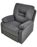 Beliani® BERGEN – Rozkładany Fotel Relaksacyjny z Podnóżkiem (90 x 72 x 101 cm) – Tkanina Hydrofobowa, Sprężyny Kieszeniowe