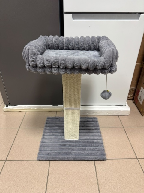 Elegancki Drapak Słupek dla Kota z Powiększoną Legowiskową Platformą (45 x 40 x 71 cm)