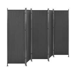 Beliani® NARNI – Czarny 5-Panelowy Parawan Pokojowy i Ścianka Działowa (270 x 170 cm)