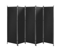 Beliani® NARNI – Czarny 5-Panelowy Parawan Pokojowy i Ścianka Działowa (270 x 170 cm)