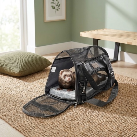 Smart Carrier Pro – Torba Transportowa / Transporter na Ramię dla Kota i Psa (47 x 25 x 26 cm / Udźwig do 10 kg)