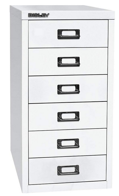 BISLEY MultiDrawer, Seria 29, 6 Szuflad, Metalowy Organizer na Dokumenty A4, Kolor Biel Drogowa, 38 x 27,9 x 59 cm BISLEY MultiDrawer, Seria 29, 6 Szuflad, Metalowy Organizer na Dokumenty A4, Kolor Biel Drogowa, 38 x 27,9 x 59 cm