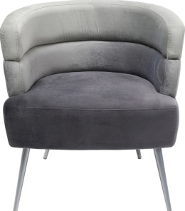 Kare Design Fotel Sandwich, szary, 65x74 cm