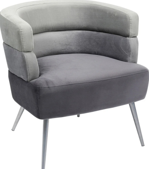 Kare Design Fotel Sandwich, szary, 65x74 cm Kare Design Fotel Sandwich, szary, 65x74 cm