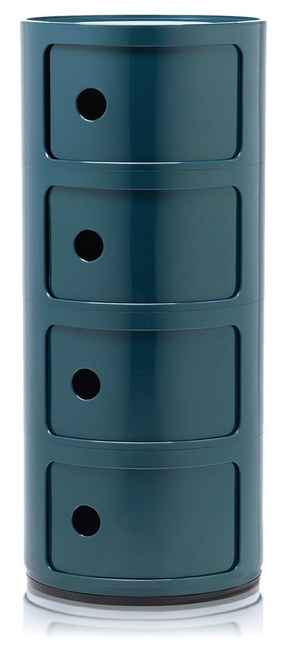 Kartell Componibili – modułowa szafka, niebieska, 32x32x77 cm