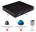 Szuflada do kapsułek do kawy Amazon Basics, czarna, na 36 kapsułek