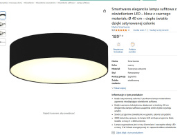 Smartwares Elegancka Lampa Sufitowa LED 40 cm
