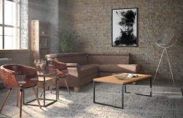 Stolik kawowy z dzikiego dębu 110 x 60 cm oak