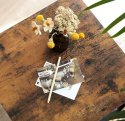 Vasagle Vintage Stolik Kawowy, Metal, Czarny, 55 x 45 x 55 cm