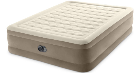 Materac 2-osobowy INTEX Ultra Plush Queen 152x203x46 cm z pompką Materac 2-osobowy INTEX Ultra Plush Queen 152x203x46 cm z pompką