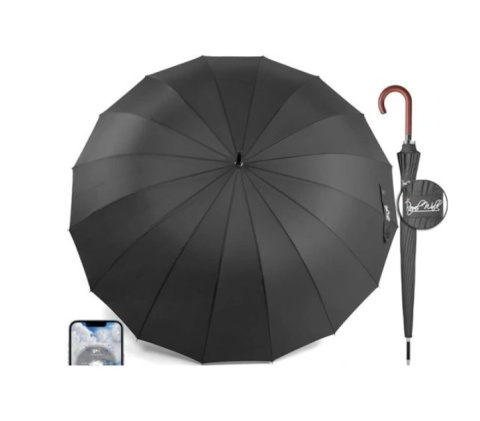 Royal Walk parasol składany, z pokrowcem CZARNY 54" 120CM Royal Walk parasol składany, z pokrowcem CZARNY 54" 120CM