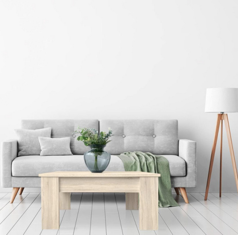 Stolik Kawowy Alaska – Drewniany Stolik Cambria z Regulowaną Wysokością, 90 x 50 x 46/57 cm Stolik Kawowy Alaska – Drewniany Stolik Cambria z Regulowaną Wysokością, 90 x 50 x 46/57 cm
