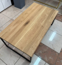 Stolik kawowy z dzikiego dębu 110 x 60 cm oak