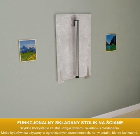 Funkcjonalny składany stolik ścienny 74 cm KDR Funkcjonalny składany stolik ścienny 74 cm KDR