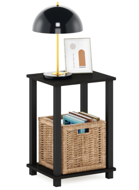 Furinno Simplistic – stolik nocny z półką Furinno Simplistic – stolik nocny z półką