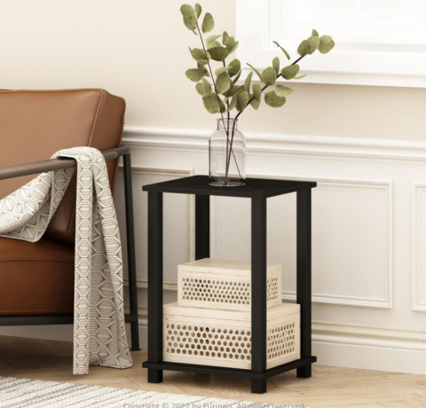 Furinno Simplistic – stolik nocny z półką Furinno Simplistic – stolik nocny z półką