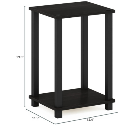 Furinno Simplistic – stolik nocny z półką Furinno Simplistic – stolik nocny z półką
