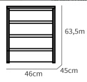 Komoda MUEBLES PITARCH Tibet – 4 szuflady, biały wysoki połysk