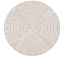Dywan Santo Plus Kremowy Okrągły 120 cm Boho |