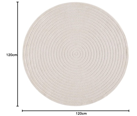 Dywan Santo Plus Kremowy Okrągły 120 cm Boho | Dywan Santo Plus Kremowy Okrągły 120 cm Boho |