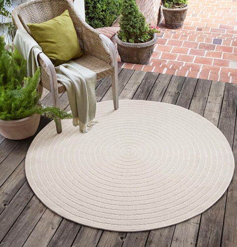 Dywan Santo Plus Kremowy Okrągły 120 cm Boho | Dywan Santo Plus Kremowy Okrągły 120 cm Boho |