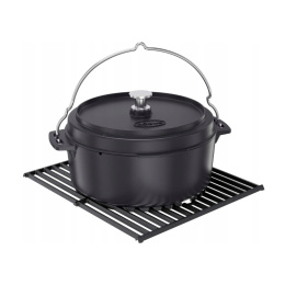 RÖSLE VARIO Dutch Oven - Garnek z emaliowanego żeliwa z pokrywką-patelnią, 8,5 l