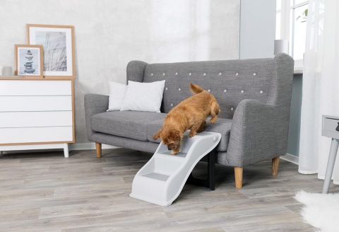 TRIXIE 3-stopniowe schody dla zwierząt domowych, lekkie, antypoślizgowe, szare schodki TRIXIE 3-stopniowe schody dla zwierząt domowych, lekkie, antypoślizgowe, szare schodki