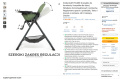 Kinderkraft FOLDEE Krzesełko do karmienia Zielone