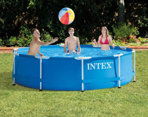 Intex 28200NP Basen Ogrodowy Stelażowy Okrągły Niebieski 305 x 76 cm Intex 28200NP Basen Ogrodowy Stelażowy Okrągły Niebieski 305 x 76 cm