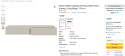 Selsey Veldio Wisząca Toaletka z 2 Szufladami, Szaro-Beżowa, 110 cm Selsey Veldio Wisząca Toaletka z 2 Szufladami, Szaro-Beżowa, 110 cm