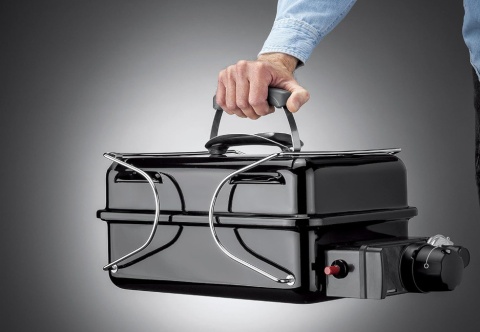 Weber Go-Anywhere Grill Gazowy, Przenośny, Powierzchnia grilla 42x26 cm, Składane nóżki,Czarny (1141056) Weber Go-Anywhere Grill Gazowy, Przenośny, Powierzchnia grilla 42x26 cm, Składane nóżki,Czarny (1141056)