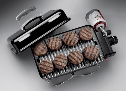 Weber Go-Anywhere Grill Gazowy, Przenośny, Powierzchnia grilla 42x26 cm, Składane nóżki,Czarny (1141056) Weber Go-Anywhere Grill Gazowy, Przenośny, Powierzchnia grilla 42x26 cm, Składane nóżki,Czarny (1141056)